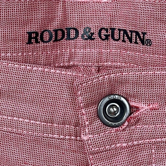 New Rodd & Gunn Straight Fit Jean Pants Coral Red Lived In Washed Sz 38 - Picture 6 of 15